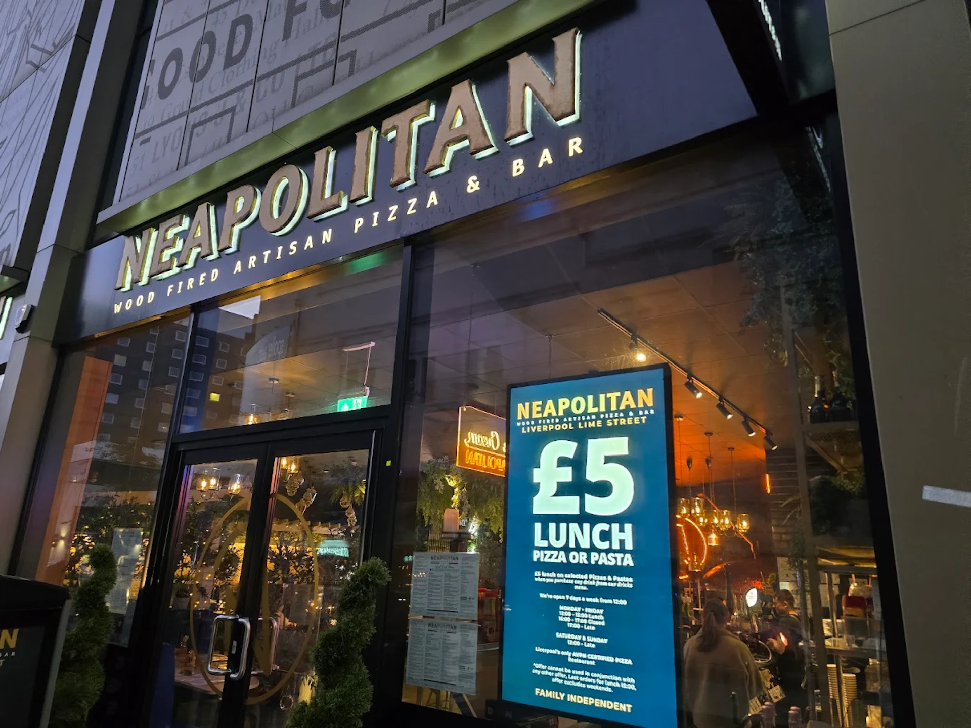 Neapolitan – Pizza & Bar Liverpool 